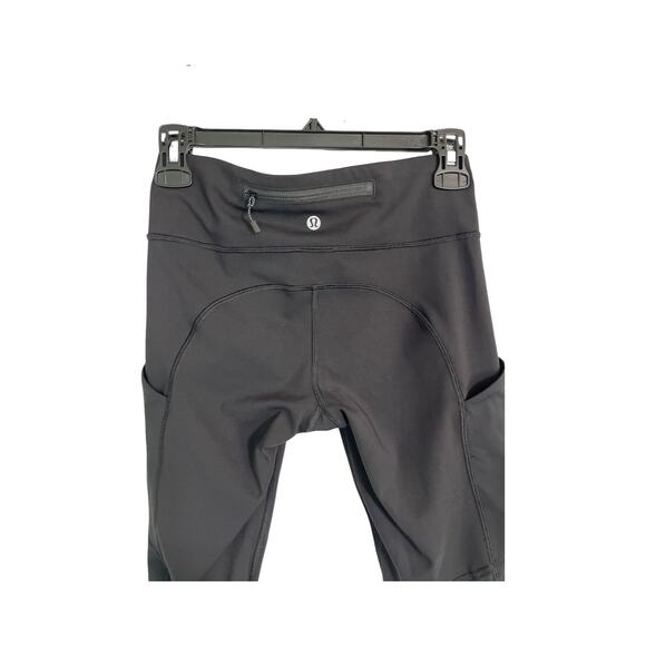 Lululemon Fast and Free Tight 28” Black Size 4 Nulux Pocket Running Leggings - Picture 6 of 9